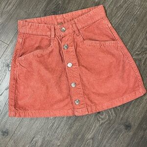*NWOT* Free People Ray Corduroy Mini Skirt